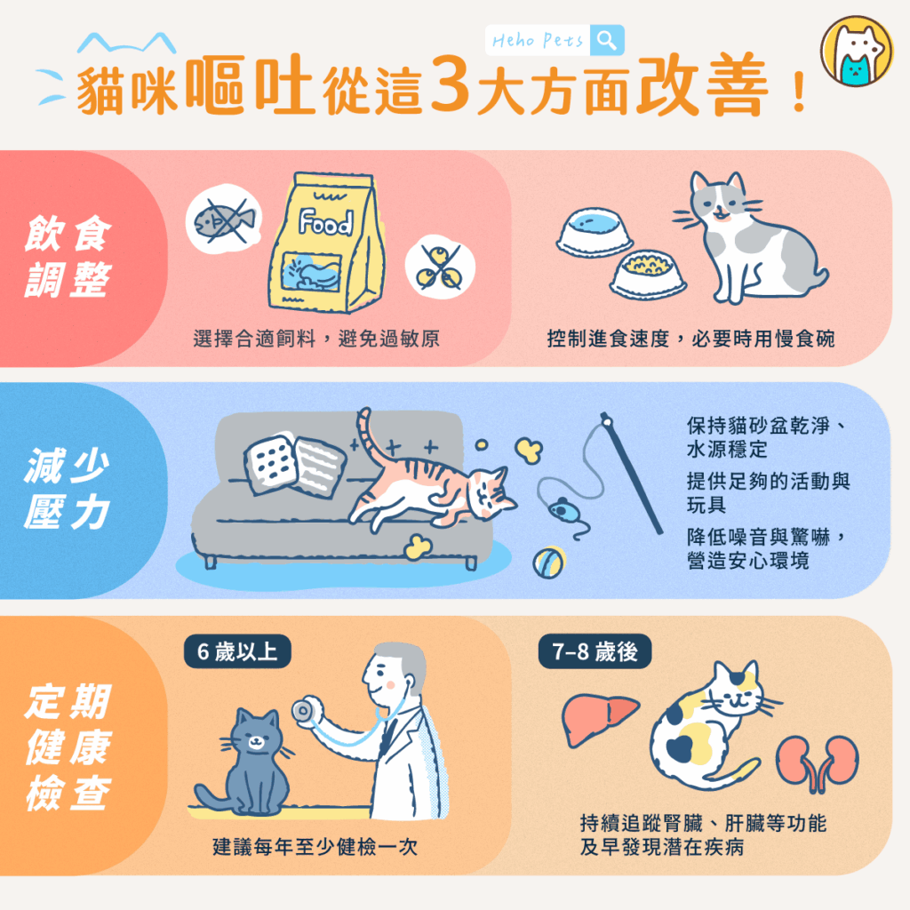 貓咪嘔吐原來有這些原因！資深獸醫教你從三大方面著手改善