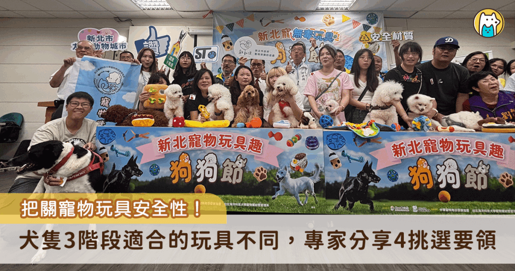 每年 9 月 9 日為台灣「狗狗節」，隨著飼養寵物的人口增加，寵物玩具的安全性成為飼主關注的新焦點。中華寵物用品發展協會主委黃獻平提醒，寵物玩具主要功能為陪伴、訓練、舒壓及最重要的情感連結，合適的玩具才能陪伴毛寶貝每一個階段，並分享 4 個幫毛孩挑選玩具的要領。
