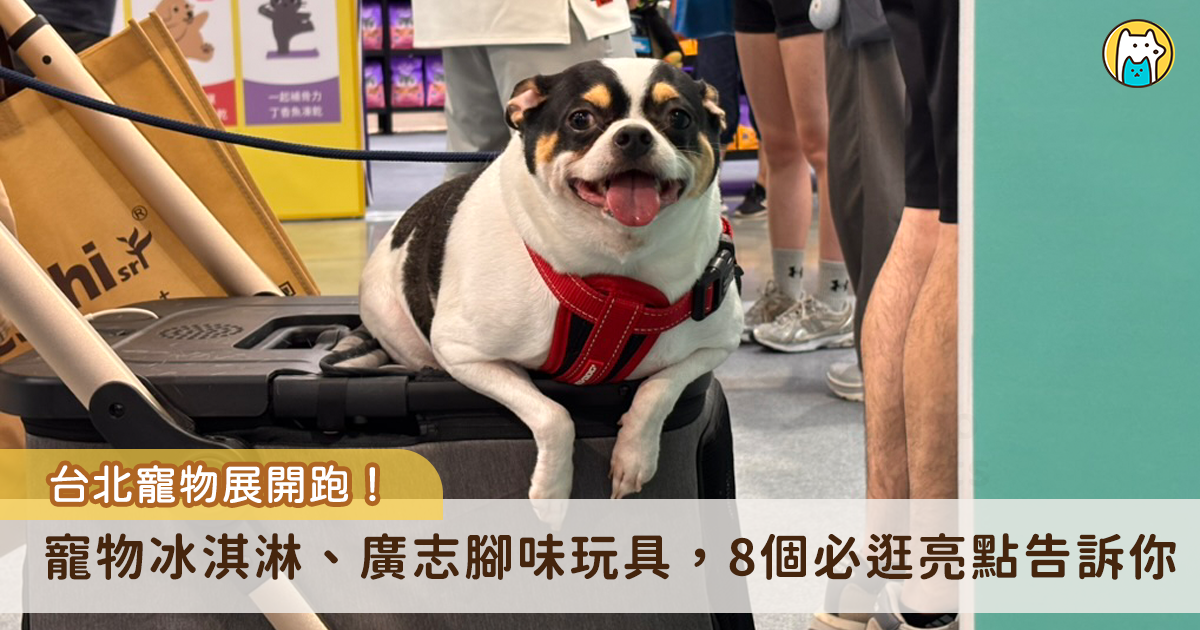 年度最大寵物盛事開跑！2026 展昭台北寵物用品展 7/3-7/6 於南港展覽館 1 館 1 樓與 4 樓盛大舉行，集結超過 2100 個攤販、2200 個豐富品牌，一次滿足飼主幫毛孩補齊食衣住行育樂等生活用品的需求。這次展出的品項眾多，為了讓飼主更快了解此次寵物展有哪些好逛的品牌，Heho Pets 在搶先體驗觀展後特別整理出 8 個必逛亮點，帶著毛爸媽更快掌握哪些攤位不能錯過！