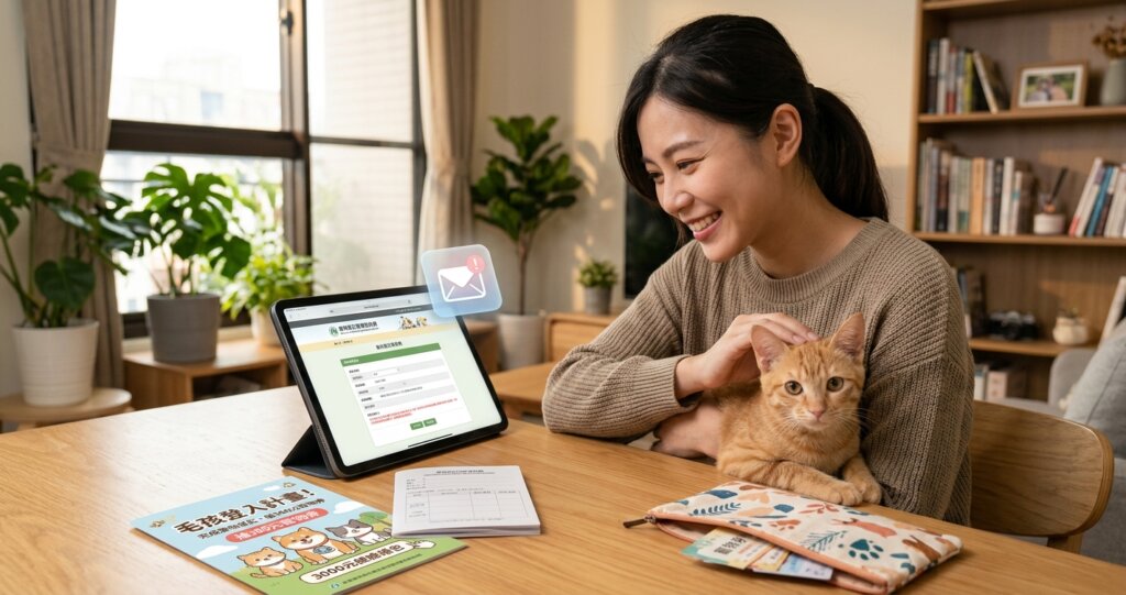 犬貓飼主有福了! 完成寵物登記抽 300 元寵物券、3000 元健檢禮包 貓狗飼主有福了!農業部為落實動物保護法寵物登記政策及提升寵物登記資料正確性,9 月推出「毛孩登入計畫!完成寵物登記,300 元寵物券輕鬆抽」活動,只要完成寵物登記及登入寵物登記管理資訊網確認資料,即可獲得面額新台幣 300 元的寵物券,另外還加碼抽 3000 元「毛孩健檢醫療好禮包」。