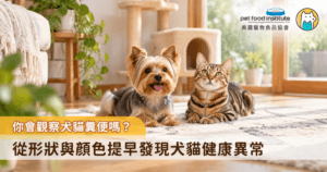 對飼主而言，清理寵物糞便可能只是每天的例行公事，但糞便其實可以最直接反映犬貓健康狀態，透過糞便的形狀、顏色等，飼主不僅能初步判斷牠們的消化吸收狀況，更能及早察覺潛在的健康問題。